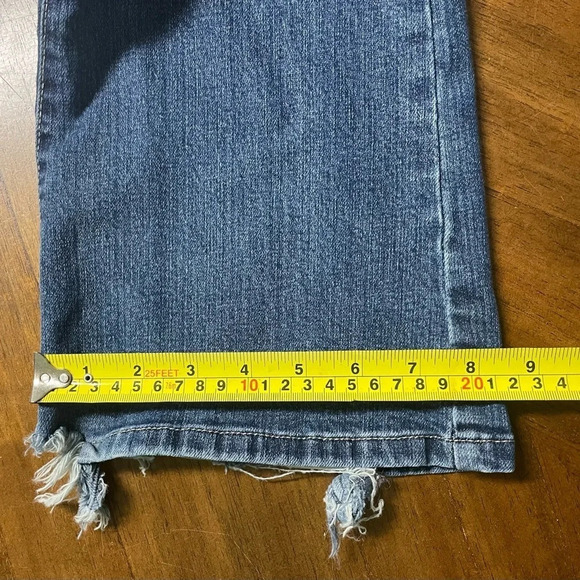 Calvin Klein Womens Flare Fit Distressed Jeans Size 27 - Picture 8 of 13